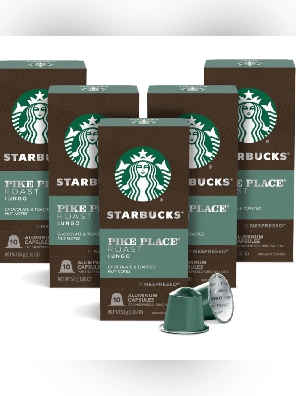 Starbucks by Nespresso Pike Place 50-count single serve capsules